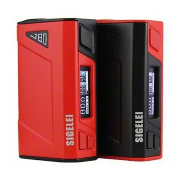 

Original Sigelei J80 Box Mod 10w-80w Temperature Control and OLED Display Support Power/Ti/Ni200/SS316 Mode E Cigarette Vape