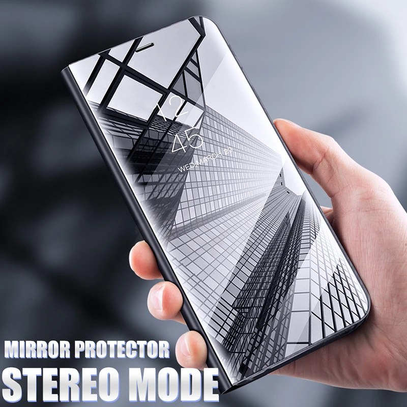 

Case For Samsung Galaxy J3 J4 J6 J7 J8 J2 Pro 2018 Smart Mirror View Flip Cover For Samsung J3 J5 J7 Pro Prime C7 C9 Pro C8 Case