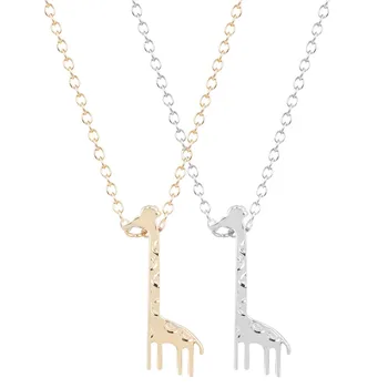 

QIAMNI Hot Fashion 30pcs/lot Wholesale Unique Pretty Animal Cute Giraffe Necklace Gift for Women and Girls
