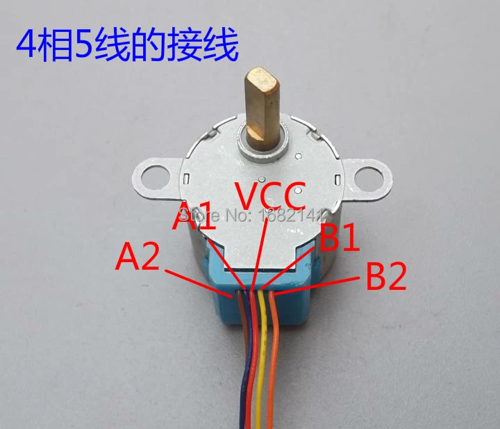 4 фазный 5 проводной Шаговый электродвигатель 28BYJ 48 в постоянного тока|stepper motor|geared