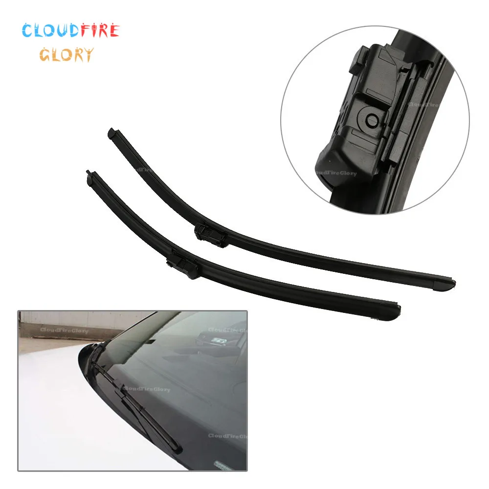 CloudFireGlory 2 Pcs 24''+21'' Black New Car Front Window Windshield