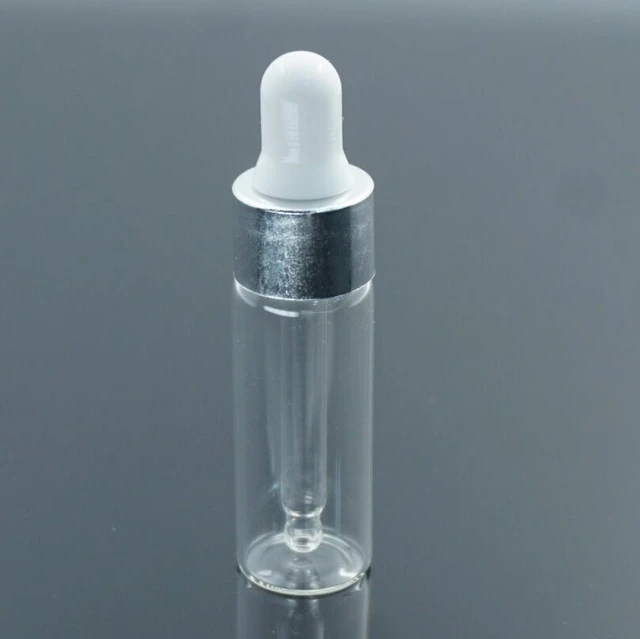 Mini bouteille compte-gouttes en verre Transparent, 24x15ml, 15cc, petite  Pipette transparente, flacon d'échantillon 1/2oz