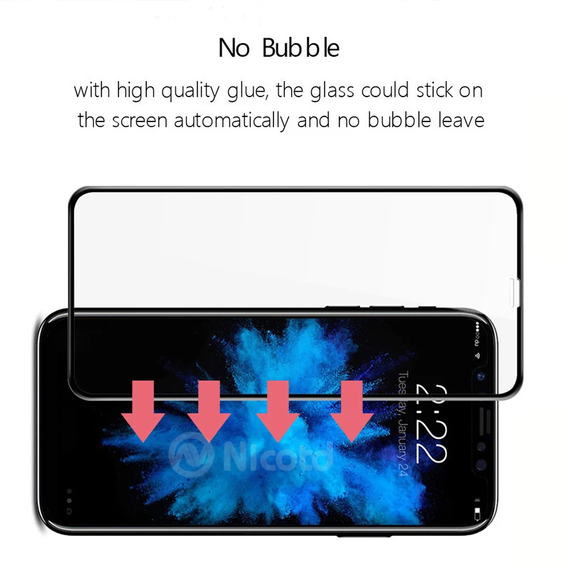 Nicotd Protector Glas Für iPhone 7 6s Plus Temepred Glas Auf Telefon Für iPhone XS MAX 8 Plus 6 bil