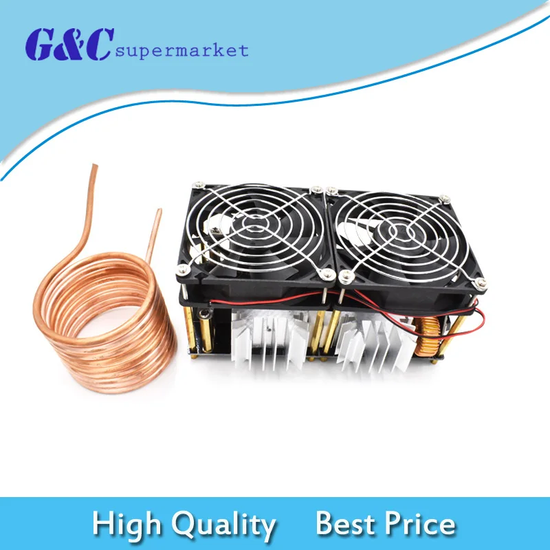 

1800W 40A ZVS Induction Heating Board Module Driver Heater With Heat Sink Kit