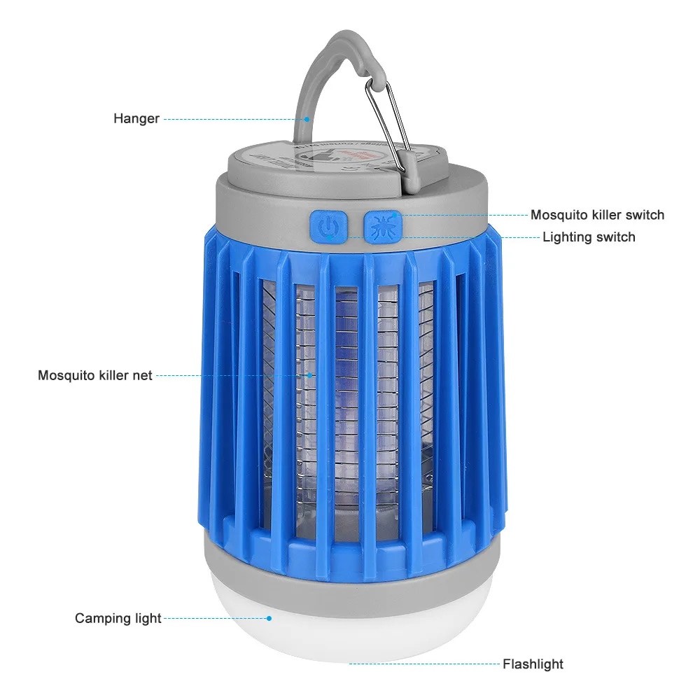 Солнечный светильник от комаров, ловушка для насекомых, вредителей, репеллент, палатка, светодиодная лампа