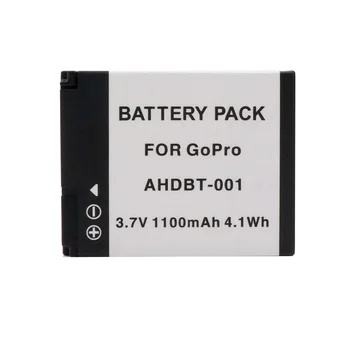 

WHCYonline 1100mAh AHDBT-001 AHDBT 001 002 AHDBT-002 AHDBT001 Camera Battery For GoPro Go Pro HD Hero 1 2 Hero1 Hero2