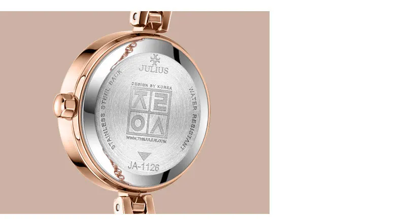 Julius бренд класса люкс браслет из нержавеющей стали часы Женские Простые звездное небо, стразы кварцевые платье наручные часы подарки