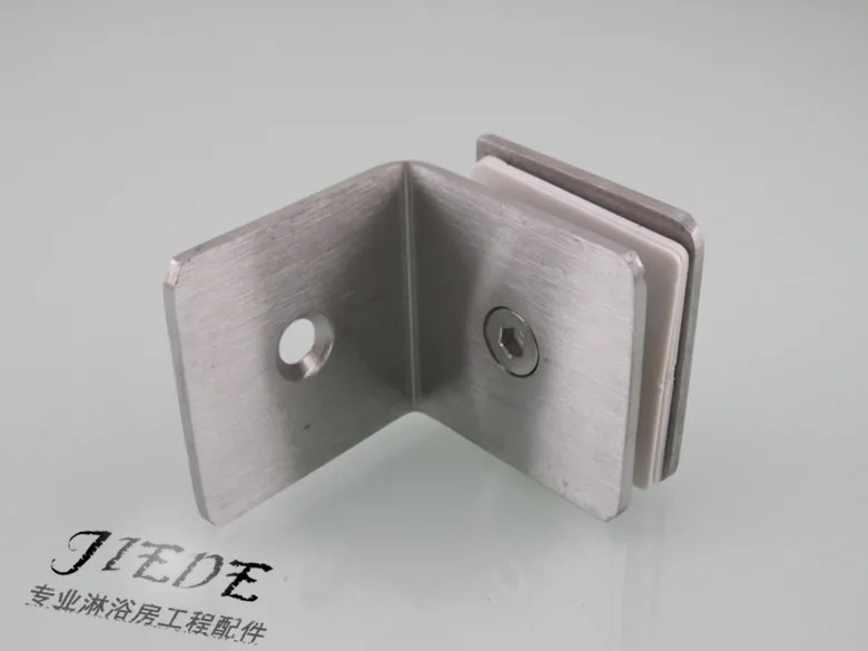 

201 stainless steel shower room glass door clip clip code partition 90 degree square single corner fittings special offer