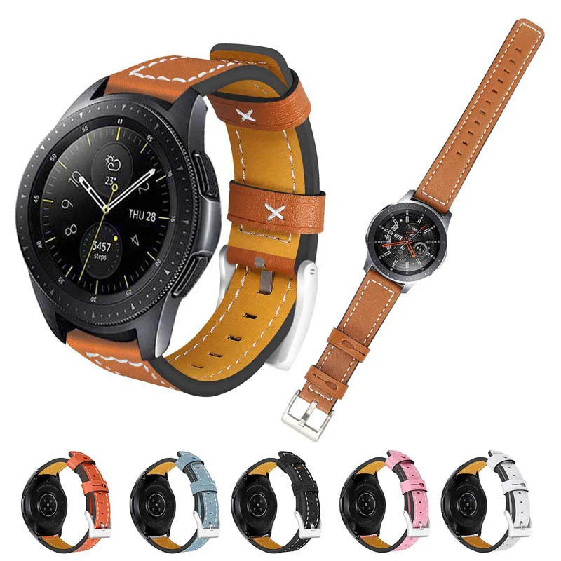Leather Wristband Sports Paste Band Watch Strap for Samsung Galaxy SM