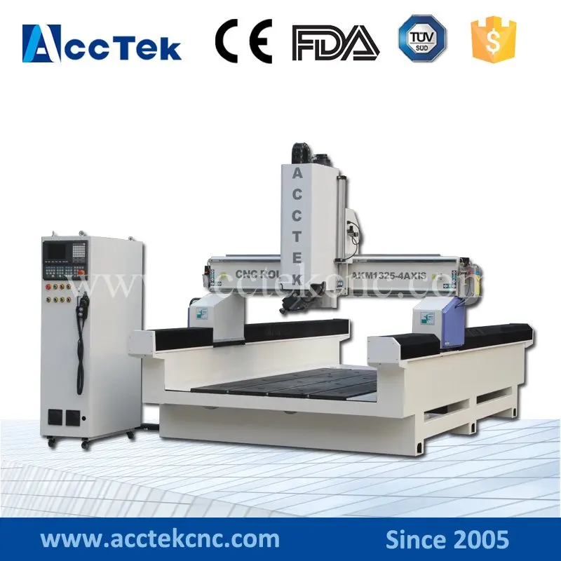 

4 x 8 feet 1325 cnc router machine 4 axis wood,4 axis cnc atc,4 axis machining center