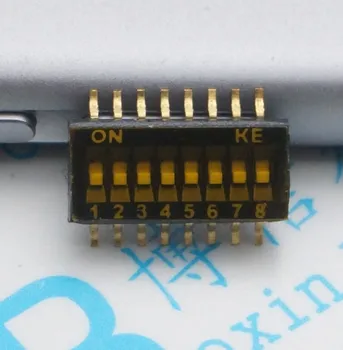 

50pcs DSHP08TSGER 8bit 1.27MM 16pin 8 shift switch 16pin SMD Code Switch