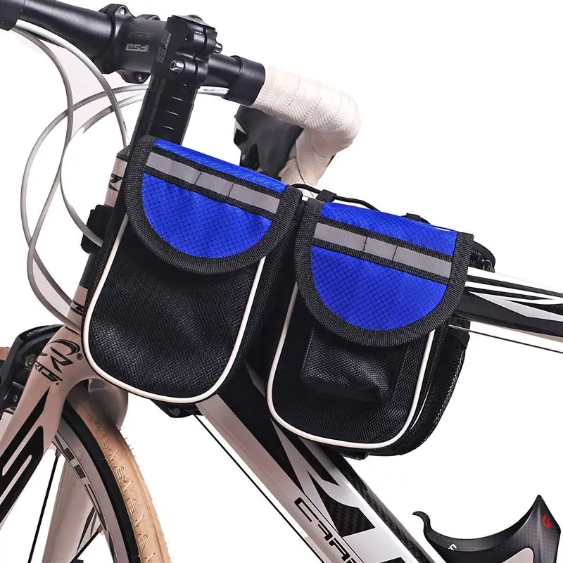

NUCKILY Waterproof Bicycle Saddle Road Bike Bag Multi-functional Cycling Front Bag G717
