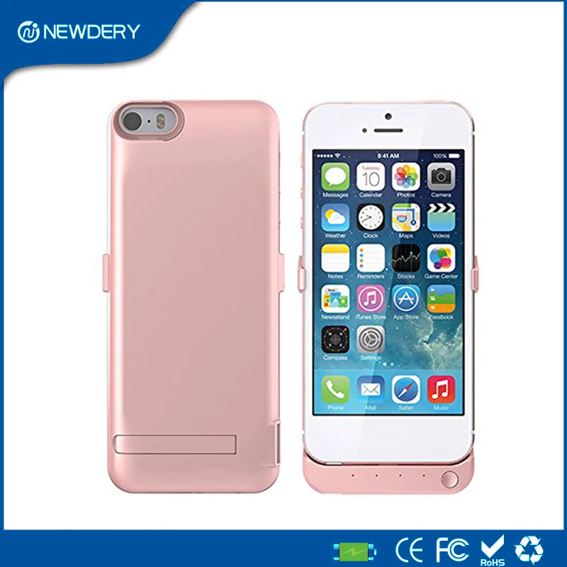 High quality 4200mAh External power bank Charger pack backup battery case cover For iphone SE 5