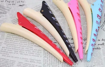 

cute creative Hairpin ballpoint pen cute cartoon stationery prize gift kawaii office writing student ball roller pen 50pc/lot