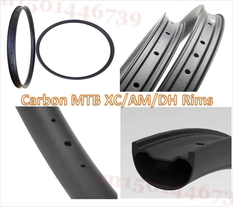 

NEWEST 28/30/35 Widest tubeless 3K UD matt MTB bicycle 27.5er rim carbon 26er Rims with Mountrain Bike with 32h/28/36H rims 29er