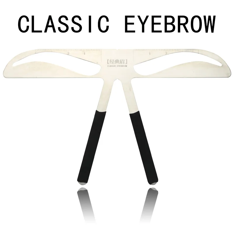 1pcs Permanent Makeup Eyebrow Grooming eyebrow template stencil Brow Template DIY ruler makeup tool CLASSIC EYEBROW | Красота и