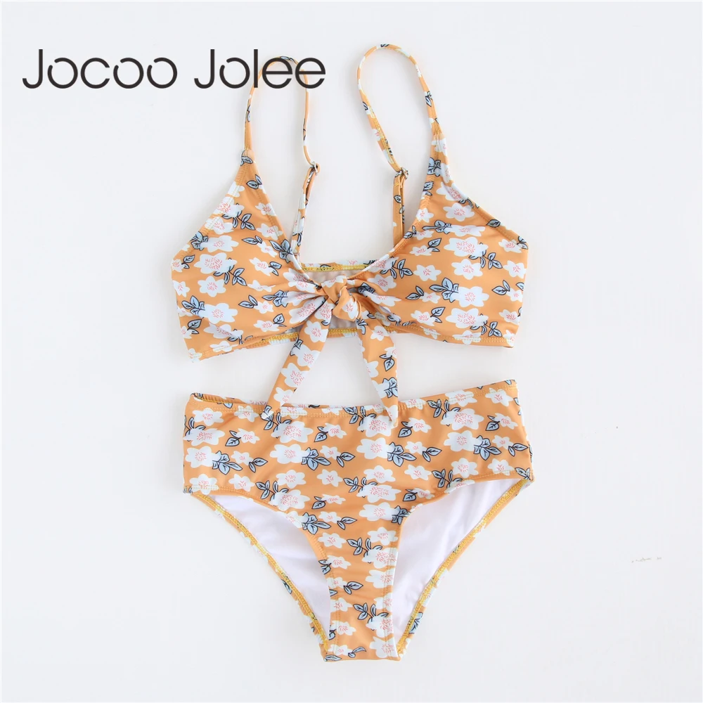 Jocoo Jolee 2018 новый сексуальный бикини с высокой талией женский купальный костюм