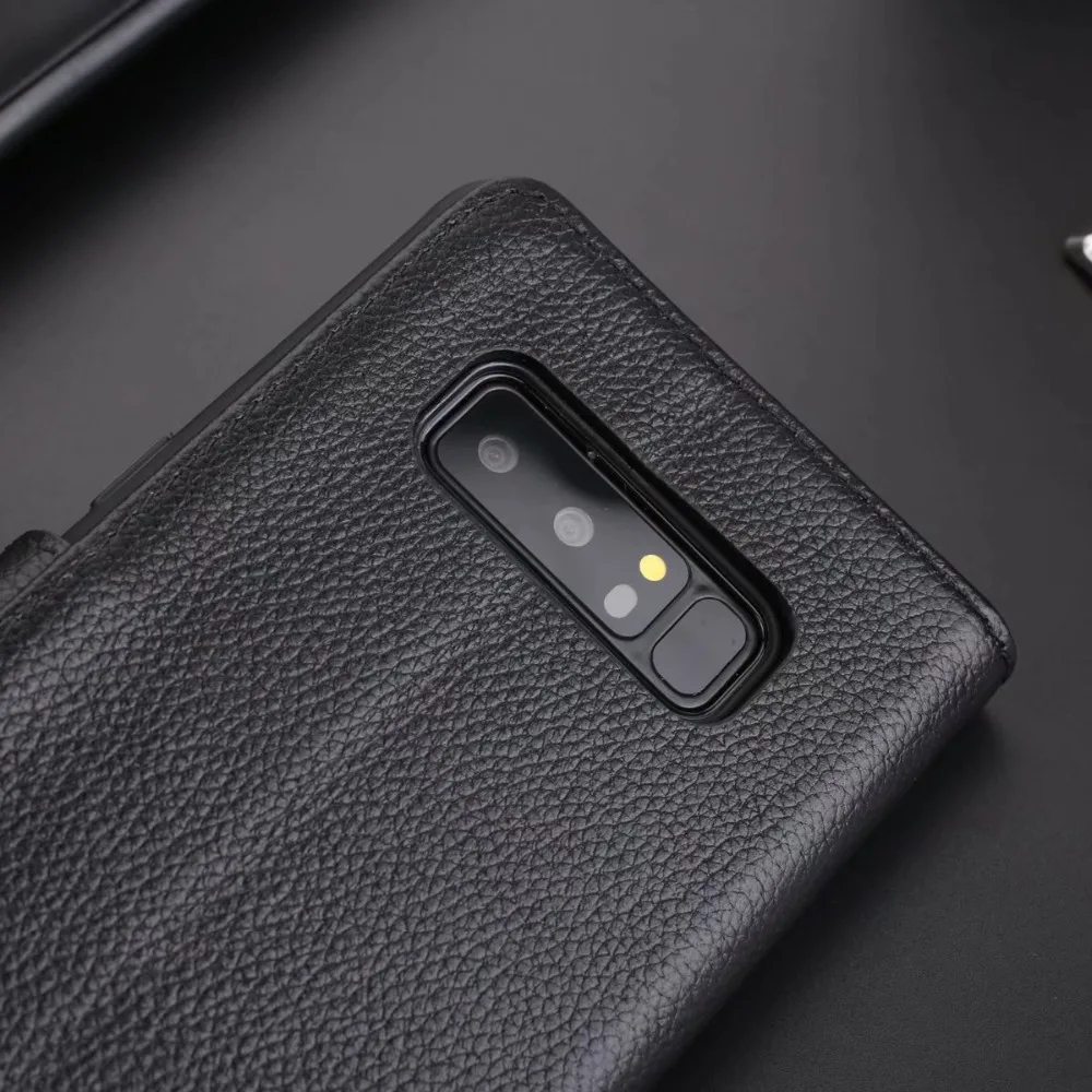 Настоящий чехол для samsung Galaxy Note 8 кожаный чехол-кошелек чехол для samsung Note 8 крышка телефона на подставке для Galaxy Note 8 чехол