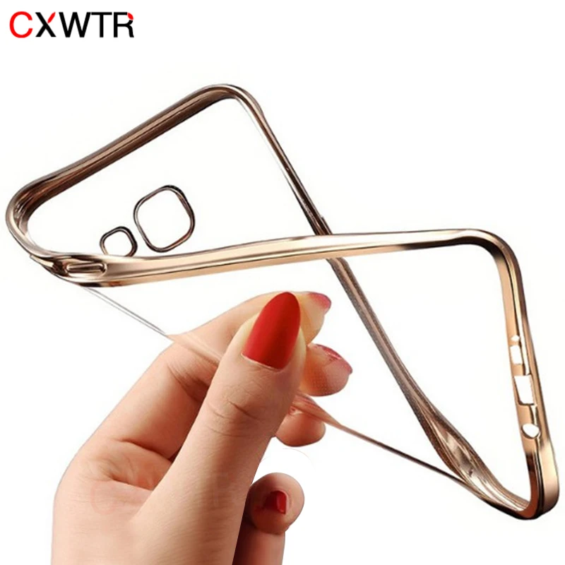 

Luxury Plating Transparent Soft Phone Case For Samsung Galaxy S8 S7 S6 Edge Plus Back Cover For Samsung A3 A5 A7 2017 J3 J5 2016