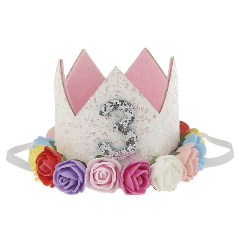 1 шт., милая эластичная повязка на голову с цветами на день рождения для новорожденных, аксессуары для волос для маленьких девочек и мальчиков, вечерние головные уборы унисекс - Цвет: D5