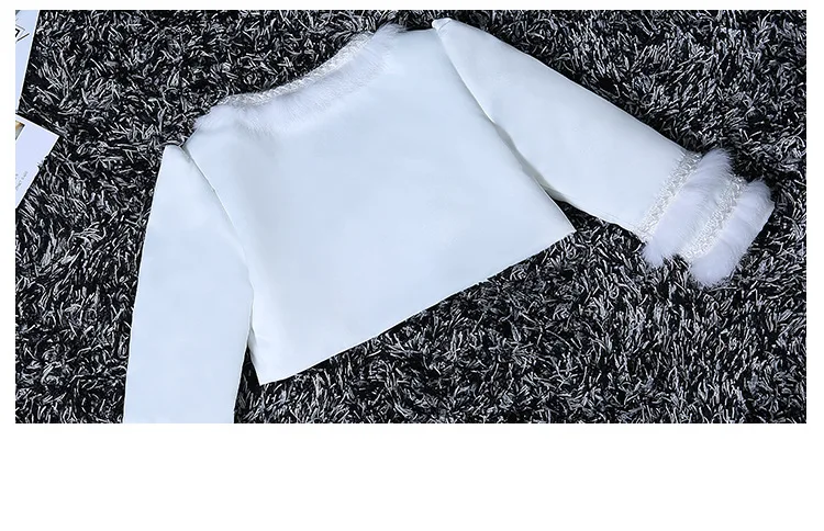 Kaufen Elegante 2019 Neue Mädchen Langarm Herbst Frühling Weiße Perlen Perlen Bolero Hochzeit Mantel Kleider Wraps Für 8 10 12 14 jahre