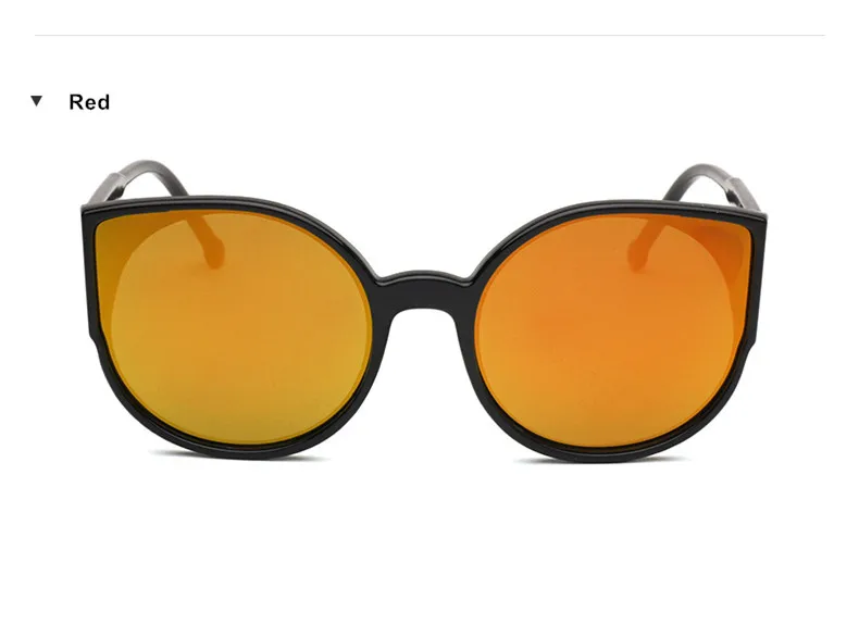 Калейдоскоп очки кошачий глаз Для женщин покрытие отражающее зеркало солнцезащитные очки дамы Винтаж UV400 очки - Цвет линз: Red