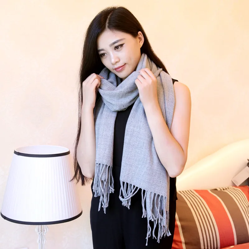 Женская кашемировая шаль с кисточками в виде летучей мыши Высококачественная