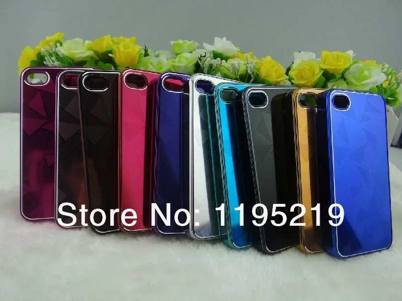 NEW LUXURY 3D Water Cube Aluminum Metal case for iphone 5C Grain Glitter cover with Fancy freeshipping |