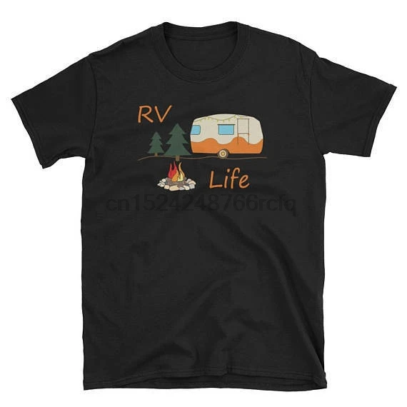 

RV Camping T-Shirt For RV Life Recreational Vehicle Fans Marshmallow Camp Fire