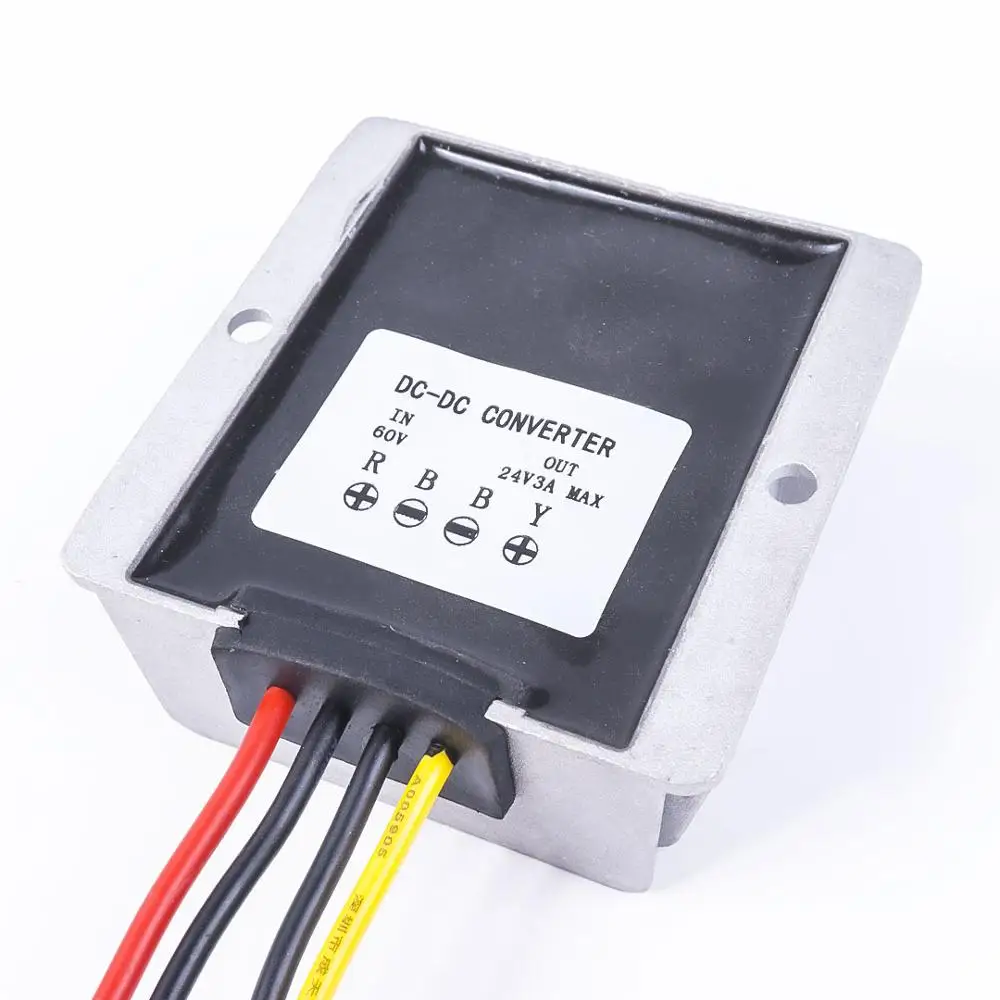 60V TO 24V 3A DC 60 в до 24 В 3A 5A 10A 15A понижающий преобразователь постоянного тока для автомобильных регуляторов солнечной DC-DC - Цвет: 60V TO 24V 3A