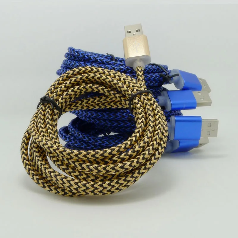 

0.22M 1M 2M 3M Nylon Braided 8Pin USB Charger Data Sync Cable for iPhone 5 5S 6 6S Plus iPad 4 5 Air iOS 7-9