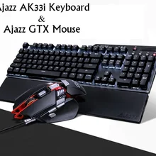 Ajazz Ak35i эргономичная USB Проводная Механическая клавиатура белая подсветка меховая игровая клавиатура и мышь набор с подставкой для ладони