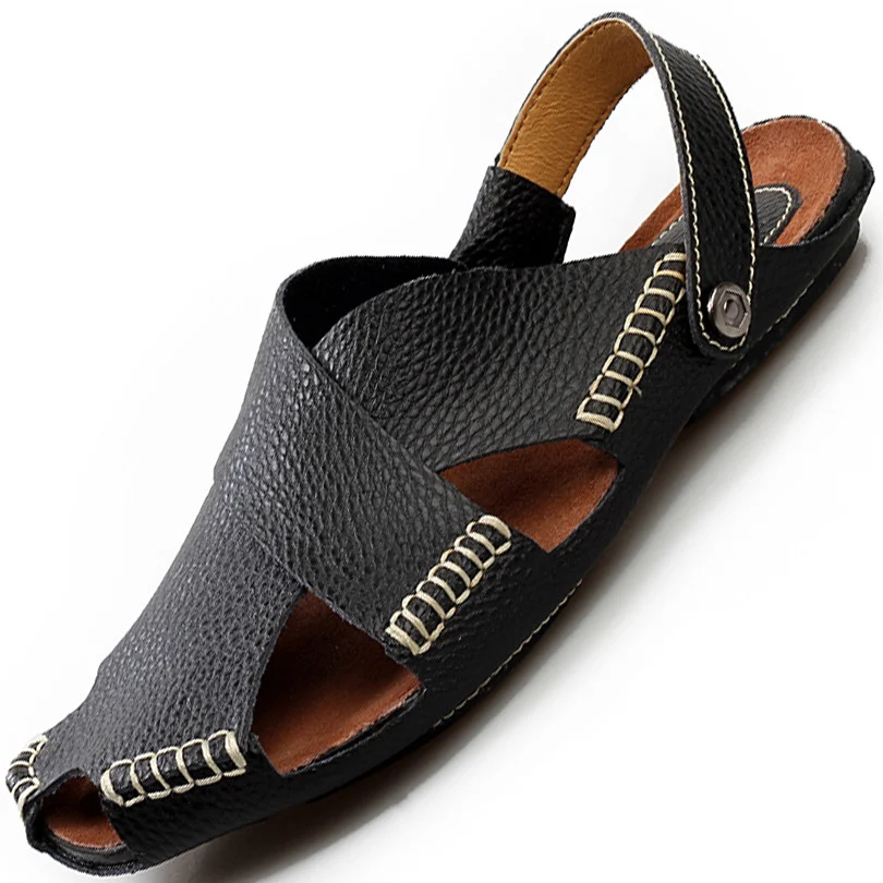 mens white sandals closed toe