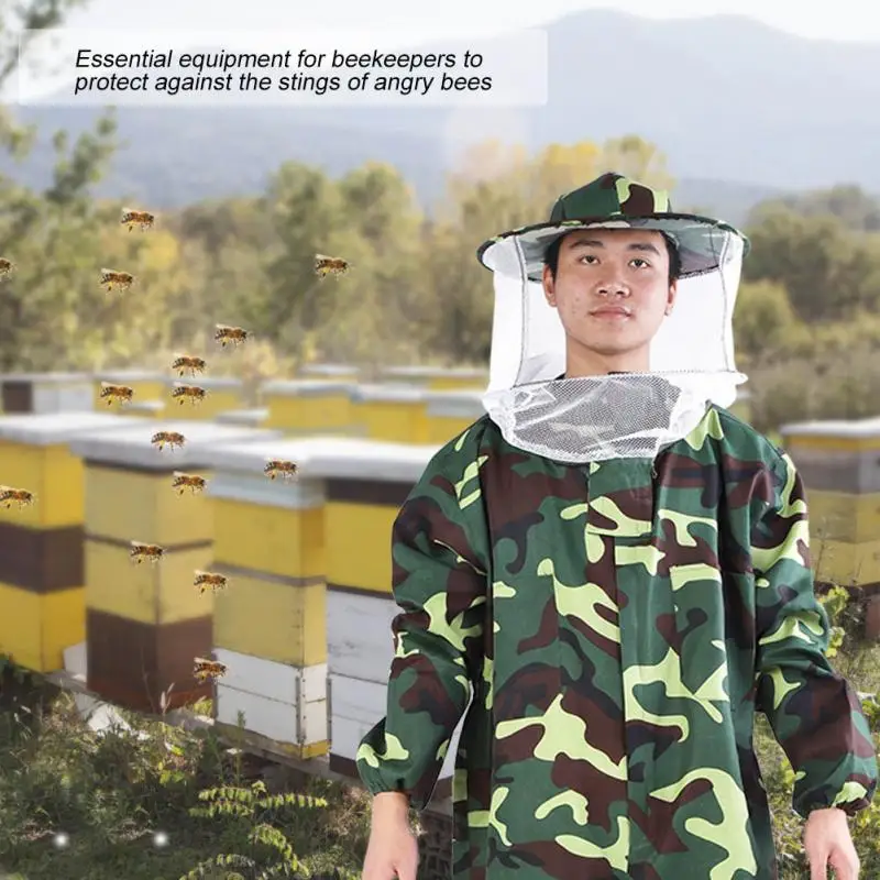 Профессиональный пчеловод защитный костюм комбинезон Пчеловодство защиты оборудования из крепкого черного сети
