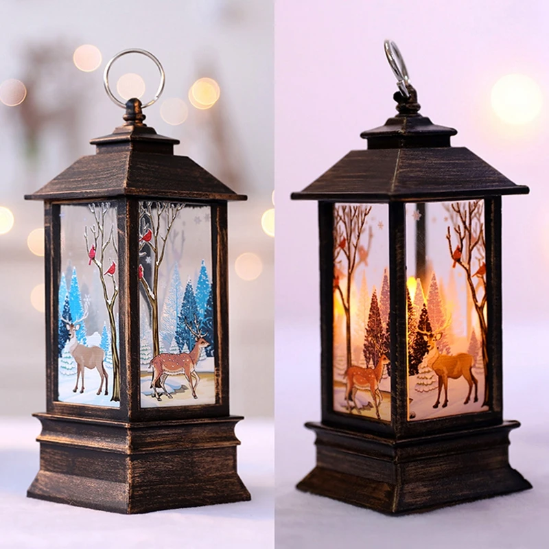 PATIMATE Christmas Decorations for Home Led Christmas Ornament LED Tea Light Candles Christmas Tree Decoration Xmas Party Decor