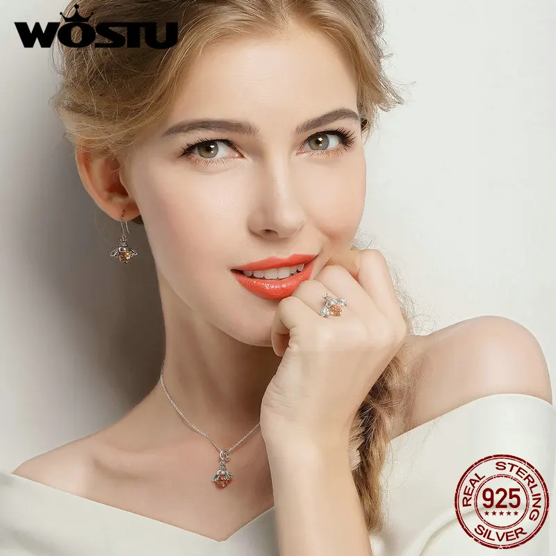 Женские серьги подвески в виде пчелы из серебра 100% пробы|earrings for|dropping earrings for womendrop
