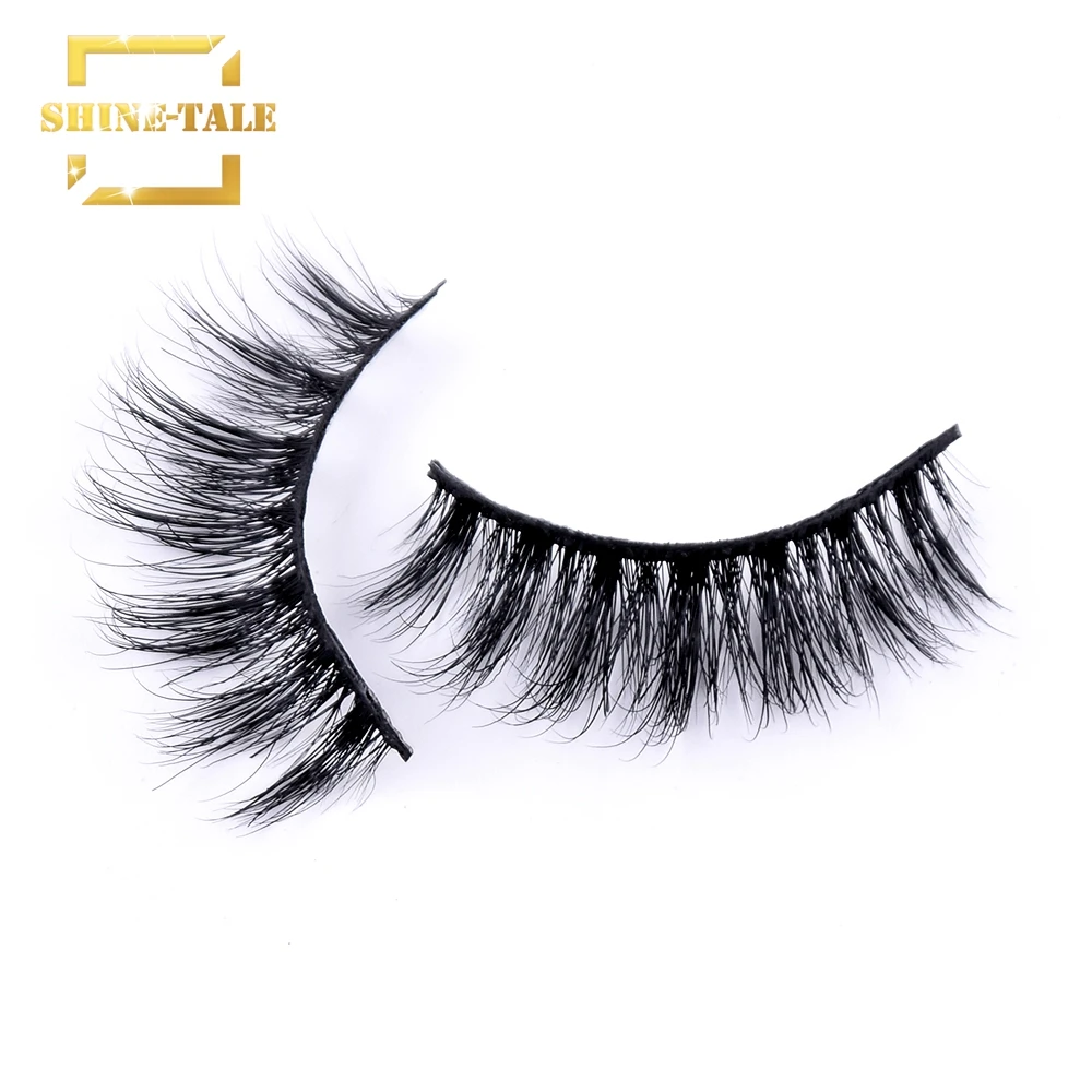 

Shine-tale Mink Eyelashes Natural 3D Mink Lashes Beauty Essentials False Eyelashes Full Strip Lashes 3D Wholesale D104