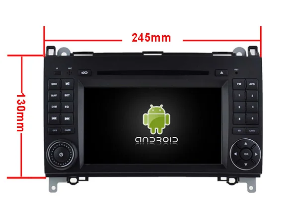 Top Navirider autoradio gps navigation android 9.0 car radio Player For BENZ Viano Vito W245 W169 A/B CLASS DVD aux stereo device 4