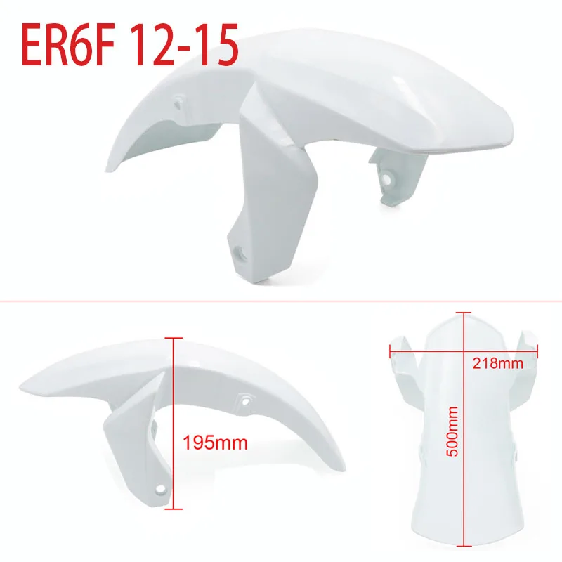 

ER6F Unpainted white Front Fender mudguard mud guard Fairing Plastic For Kawasaki Ninja 650 ER 6F 2012 - 2016 2015 2014 2013