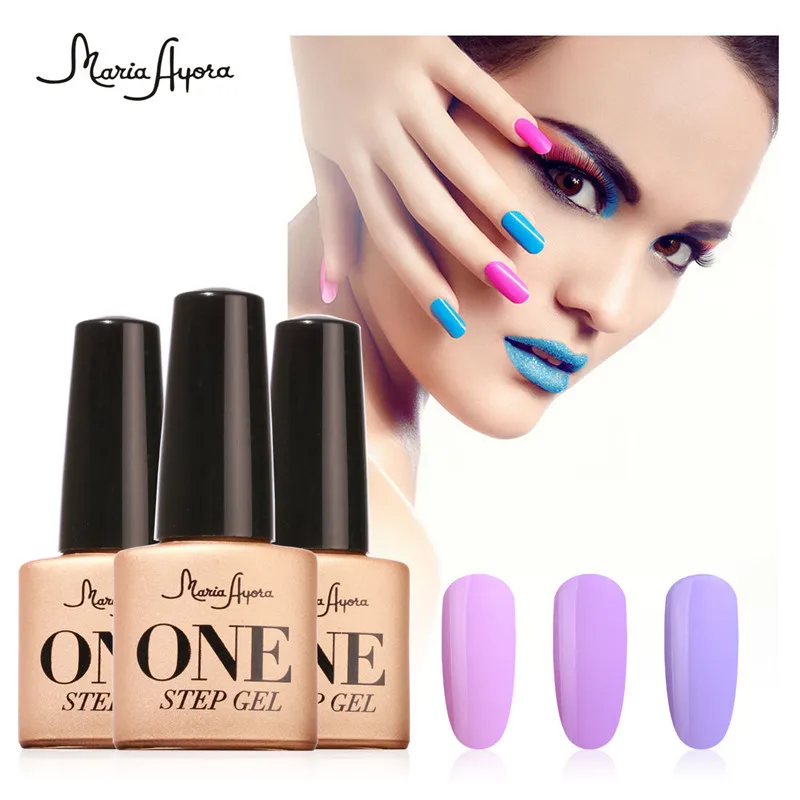

Gel Nail Polish Fashion Colorful One Step Gel Polish Nail Gel Soak Off UV nail Art Varnish Long Lasting
