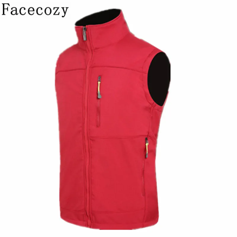 Facecozy Мужская зимняя Осенняя Флисовая теплая жилетка для альпинизма кемпинга