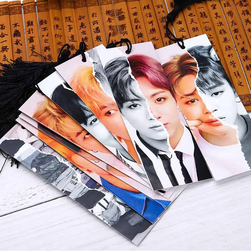 

1pc Kpop BTS Bookmark New Album Love Yourself Answer Poster JIMIN J-HOPE V Paper Photocard School/Office Supplies Fan Collection