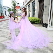 Для мамы и дочки Свадебные платья Для женщин юбка-пачка для девочек платье юбки принцесса мама и я Одинаковые комплекты для семьи для мамы девочек