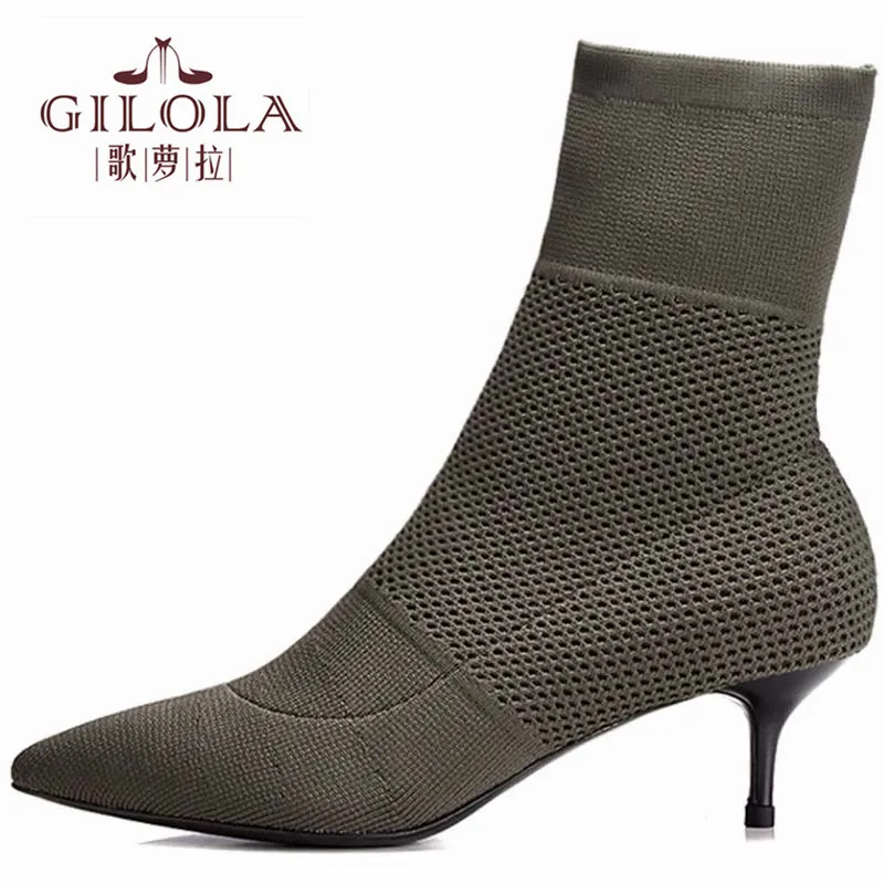 

GILOLA Platform Ankle 8cm High Heels Women Boots Motorcycle Comfortable Shoes Woman Autumn Botas Thick Heels Black #Y0127845Q