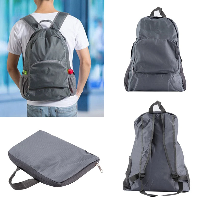 

Unisex 30L Sport Gym Bags Folding Outdoor Backpack Ultralight Nylon Portable Waterproof Durable Foldable Shoulder Backpack