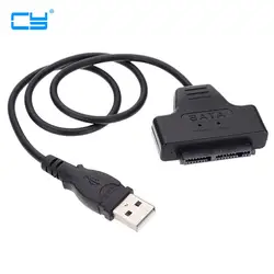 USB 2,0 к Micro SATA 7 + 9 16 P 1,8 "SSD жесткий диск адаптер кабель 50 см