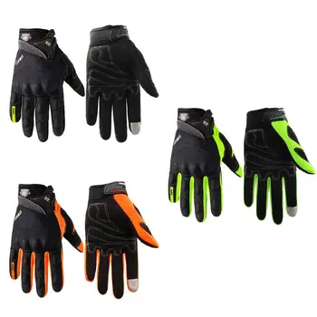 

Portable Motocycle Motocross Breathable Riding Racing Locomotive Screen Touch Full Finger Gloves 3 Color M-XXLL