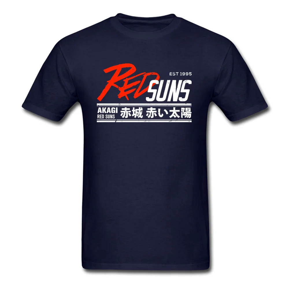 Man New Arrival Tops Shirt Crewneck Thanksgiving Day All Cotton T Shirt Geek Short Sleeve Initial-D-RedSuns-0619 Tee Shirts Initial-D-RedSuns-0619 navy