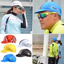 1pc New Rockbros Pro Caps Team Bicycle Cycling Tour Bike Cap Folding Sun Cap Sunhat Outdoor Sports Head Kits Cycling Accessories