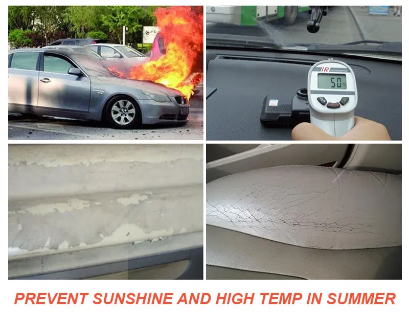 Car Window Sunshade Windshield Covers Auto Winter Snow Cover Cars Front Shade Protection Windscreen Folding Cushion Accessories (7)